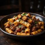 Rigatoni al Ragú di Salsiccia Siciliana