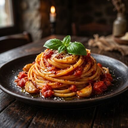 Linguini al Filetto di Pomodoro e Basilico