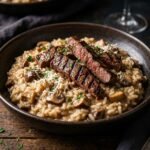 Risotto Arborio Funghi y Lomito